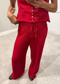 Nara Knit Set | Berry Red