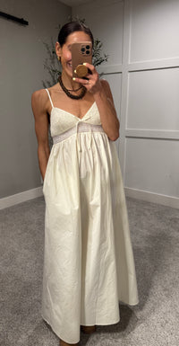 Poplin Dress | Ivory