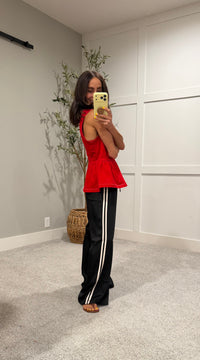 Peplum All Day | Red