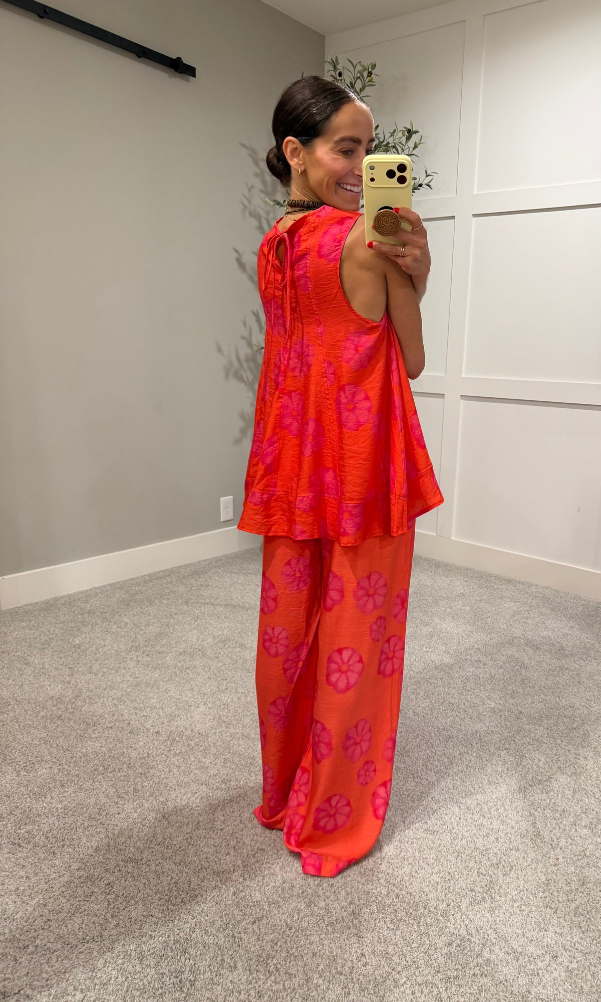 Kaui Floral Set | Red Orange