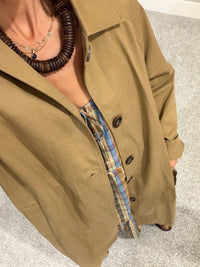 Classic Belted Long Trench Coat | Khaki