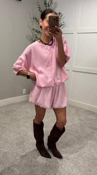 Fay Bubble Hem Shorts | Pink