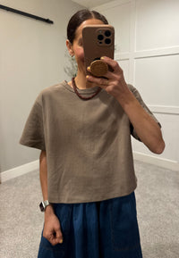 The Linen Top | Olive