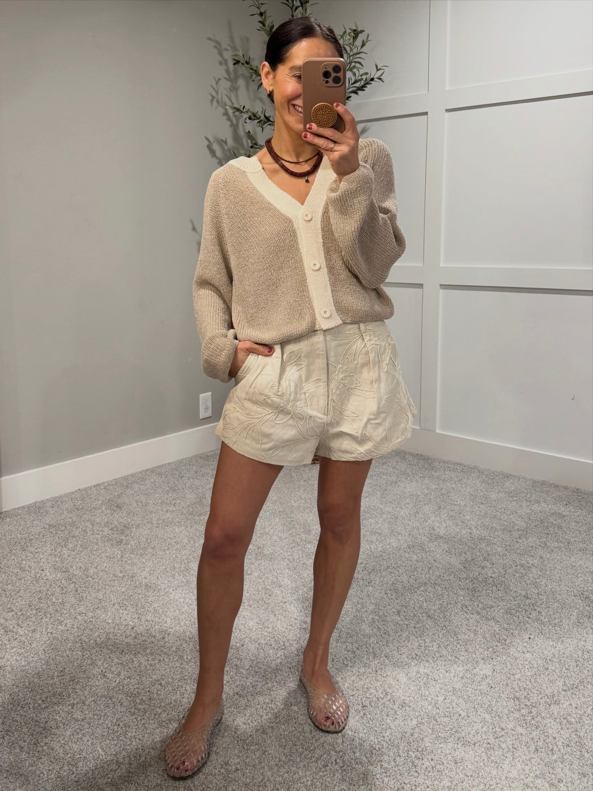 Eze Cardigan Sweater | Cream
