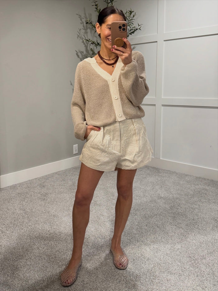 Eze Cardigan Sweater | Cream