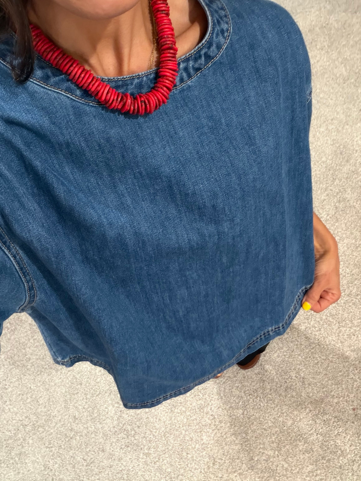 Denim Blue Top