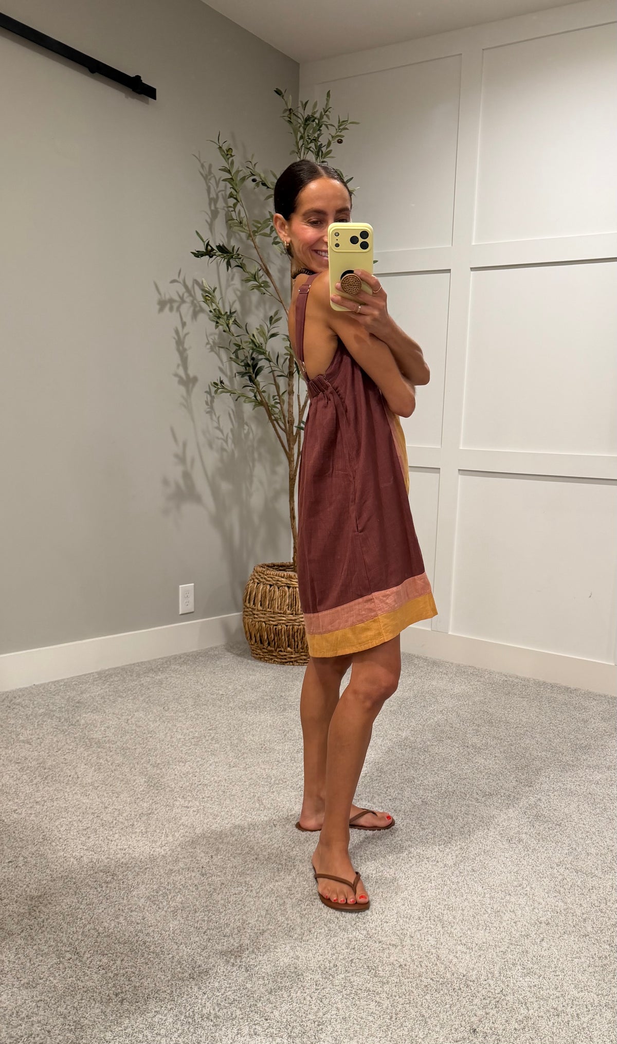 Color Block Mini Dress