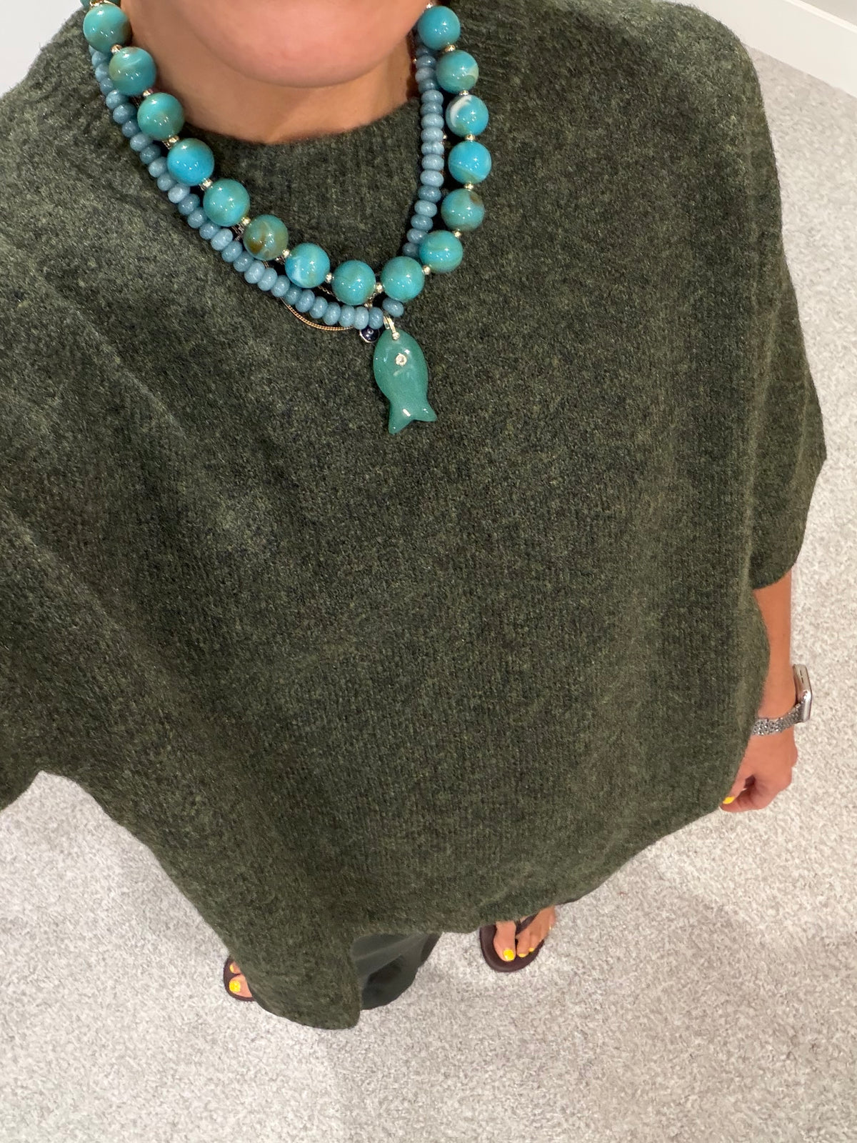 Rue Sweater Top | Olive