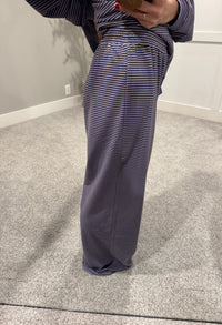 Lounging Brushed Knit Pants | Lavender/Brown