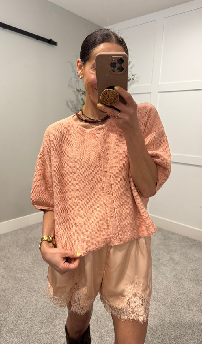 Mel Cardigan | Peach