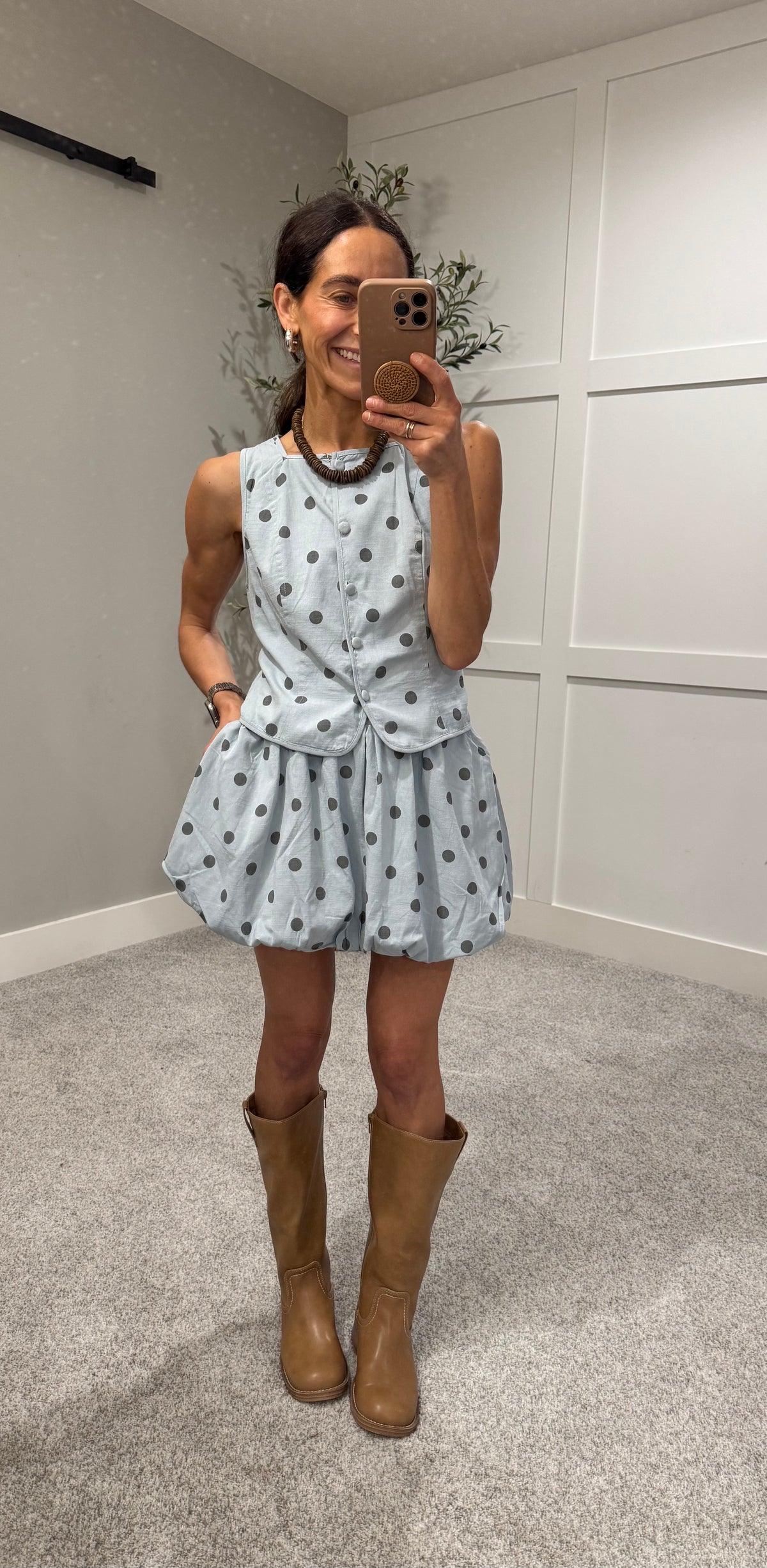Dusty Polka Set | Blue