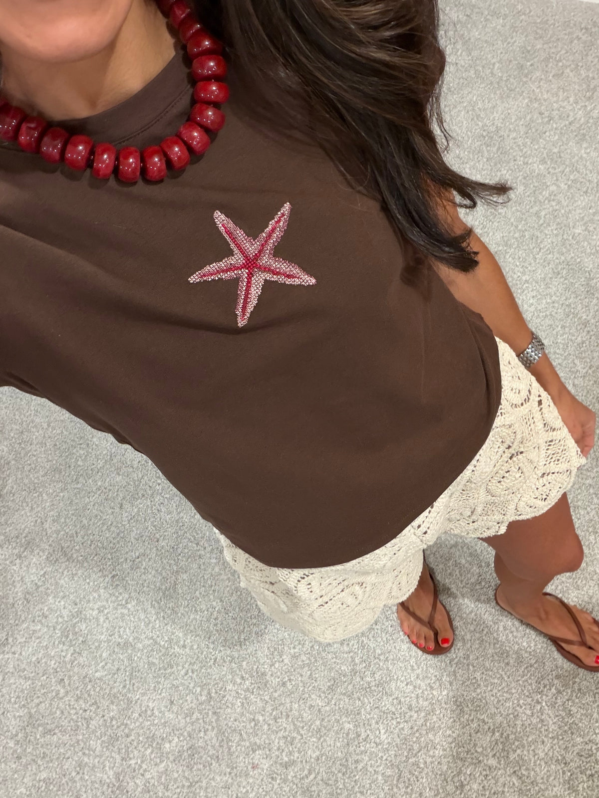 Starfish Tee | Brown