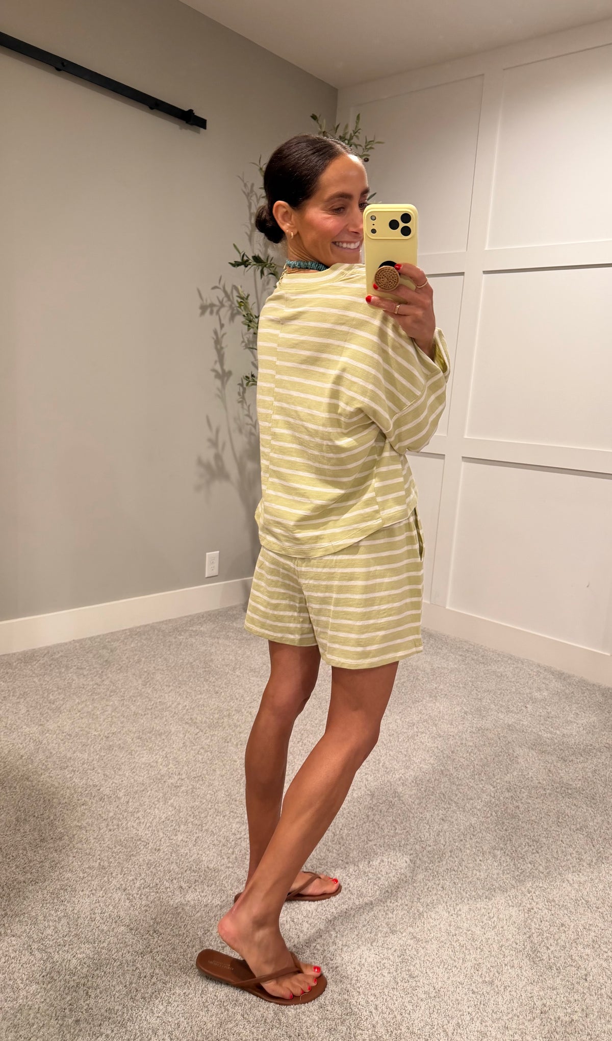 Summer Nights Striped Set | Light Green