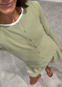 Jordan Striped Set | Matcha