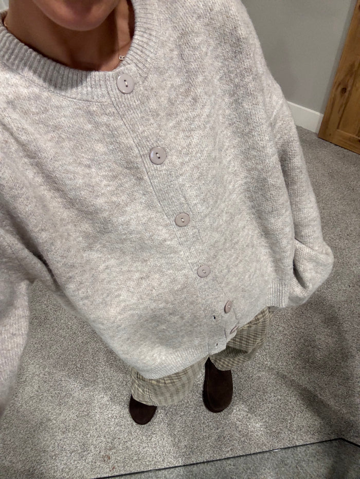 The Perfect Button up Cardigan | Oatmeal