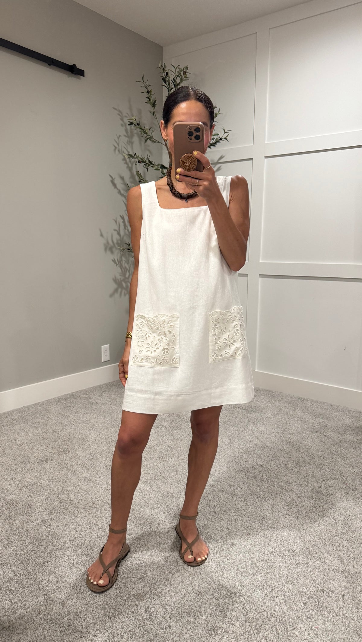 Lilly Linen Dress | Ivory
