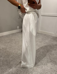 Cece Eyelet Hem Pants | Off White