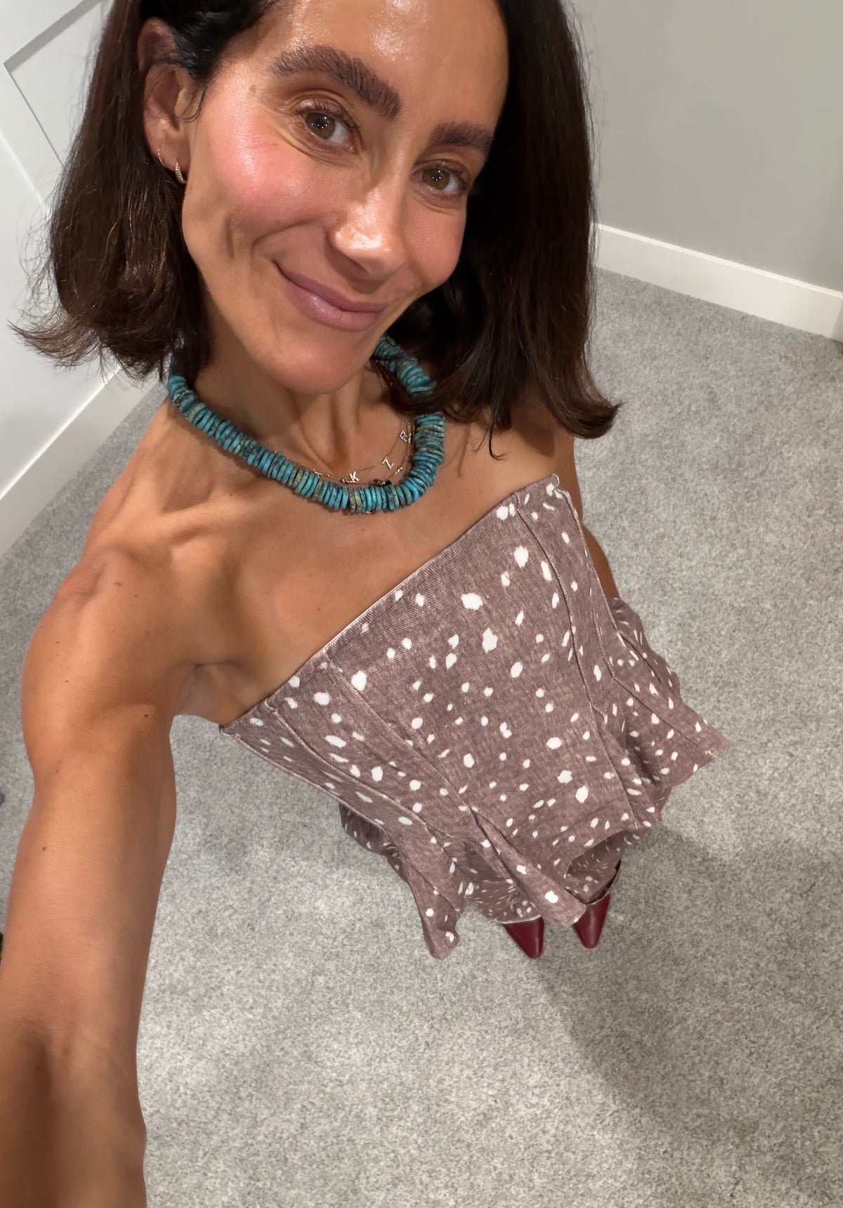 Simone Top | Fawn Print