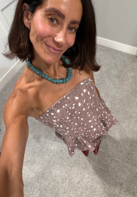 Simone Top | Fawn Print
