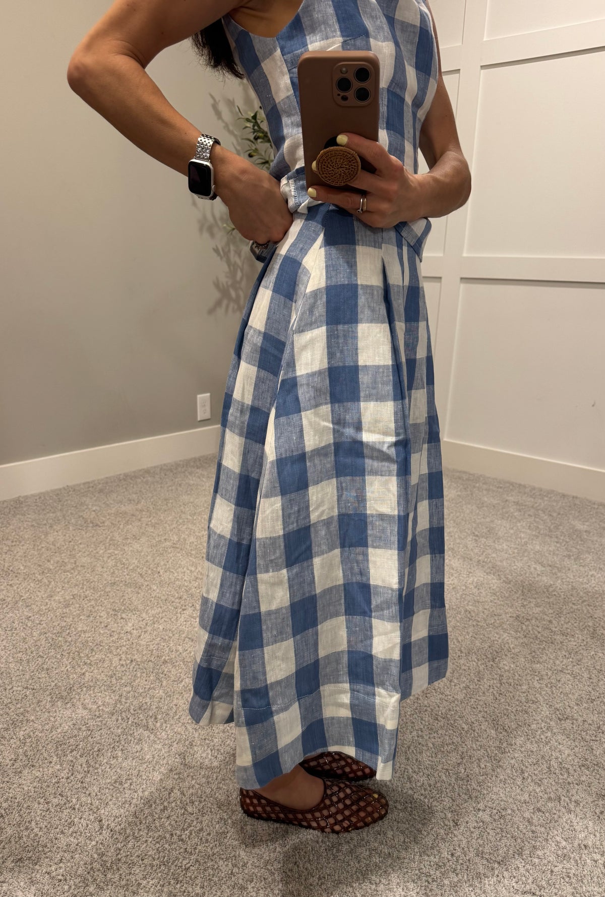 Buthaineh Gingham Skirt