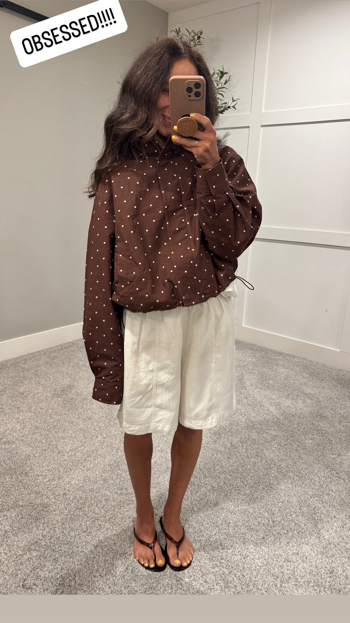 Lee Polka Dot Jacket | Brown
