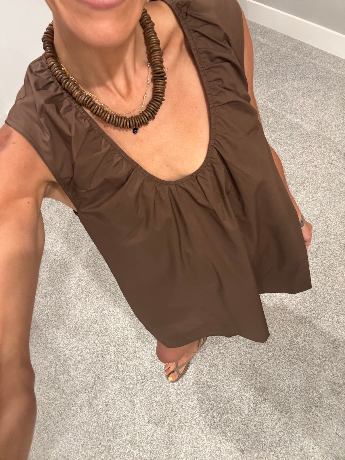 Talia Swing Dress | Brown