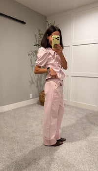 Gabrie Denim Pants | Dusty Rose