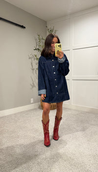 The Abagail Denim Dress | Indigo