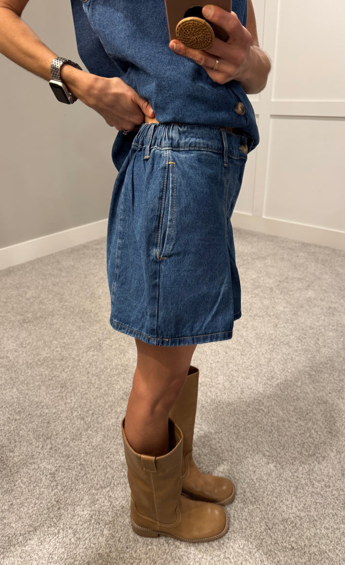 Peter Pan Denim Shorts