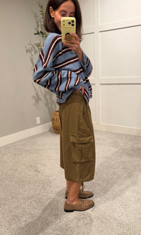 The Scout Olive Green/Brown Cargo Shorts