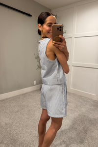 Summer Skort Set | Blue/White
