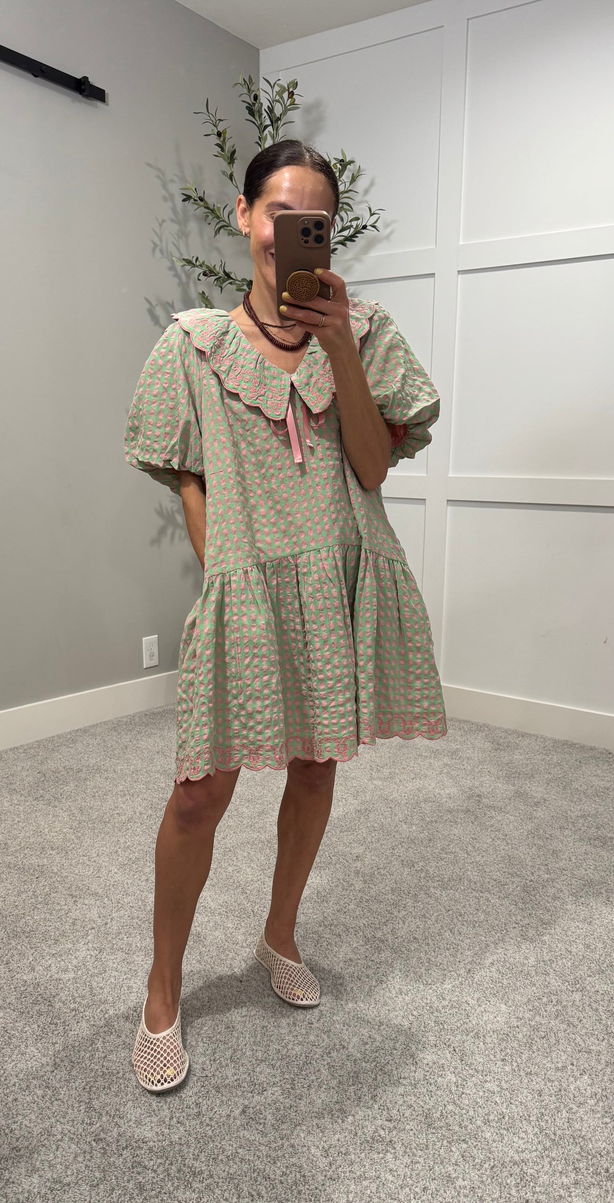 Sadie Dress | Pink Emerald