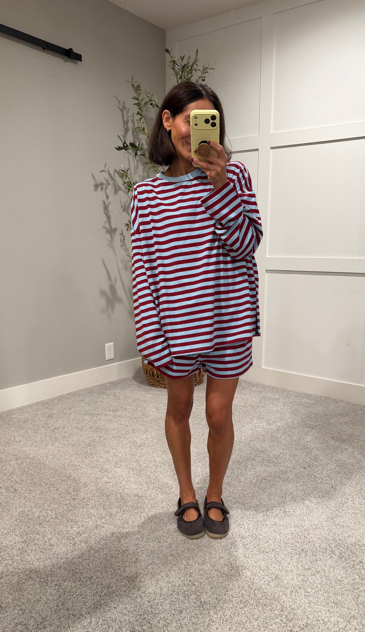 The Marlowe Stripe Set | Burgundy/Blue