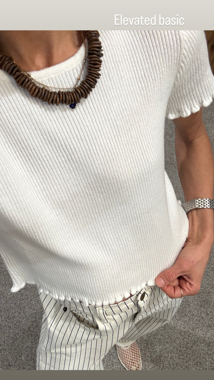 Elevated Essential Top | Cream