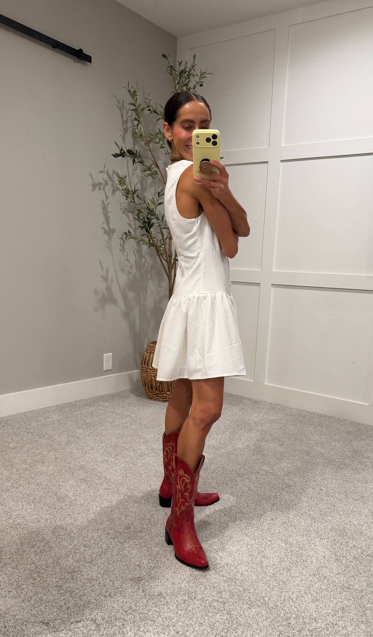 Bonnie Button Down Dress | Off White