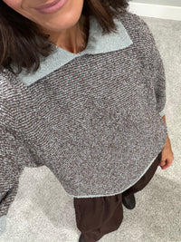Sky Collared Knit Top