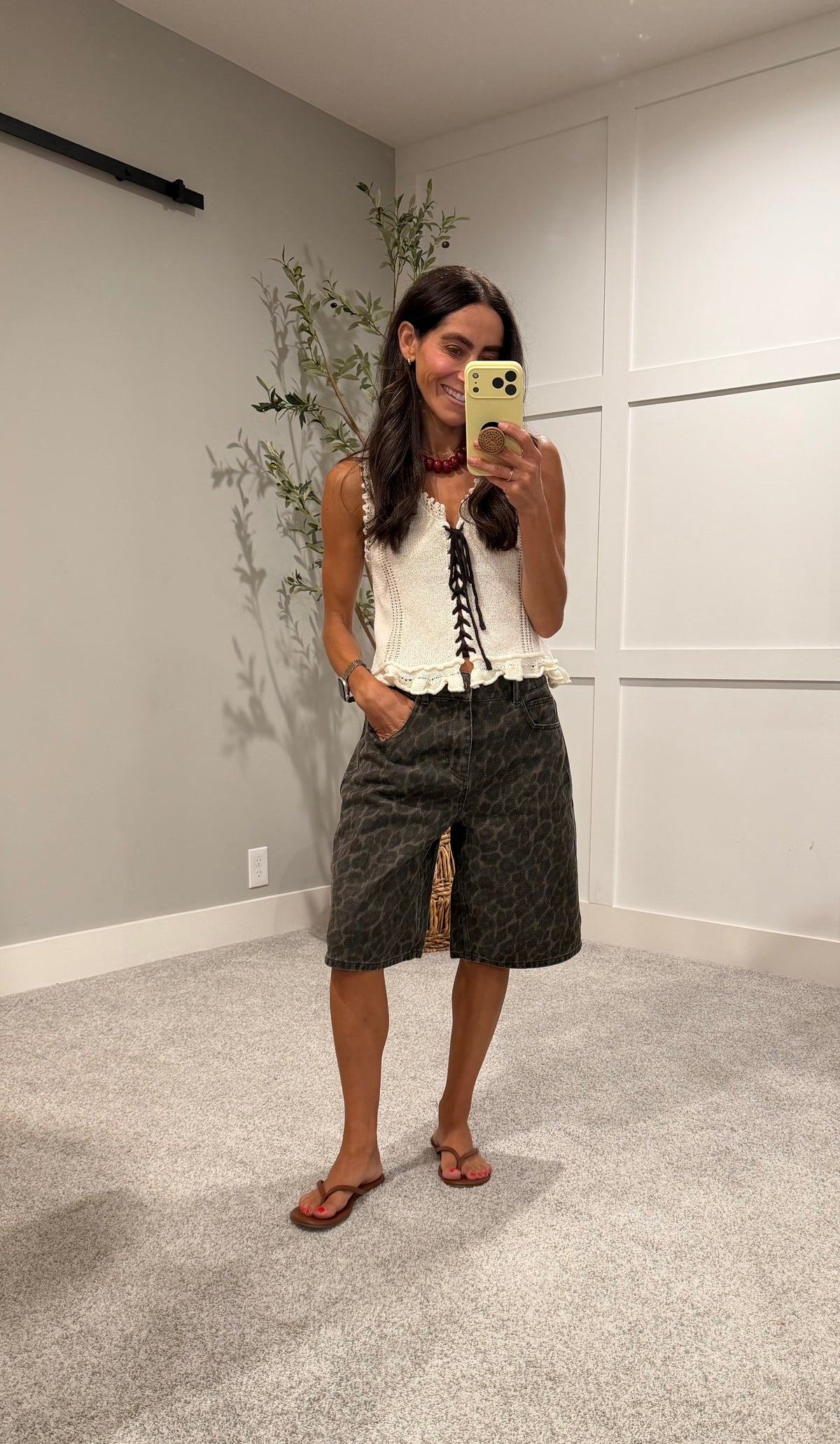 Wilder Tie Front Top