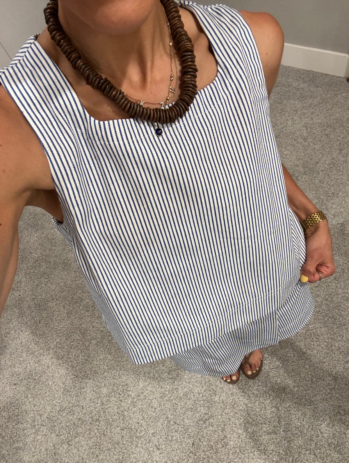 Summer Skort Set | Blue/White