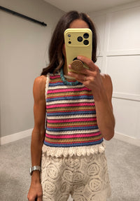 Willa Colorful Knit Top