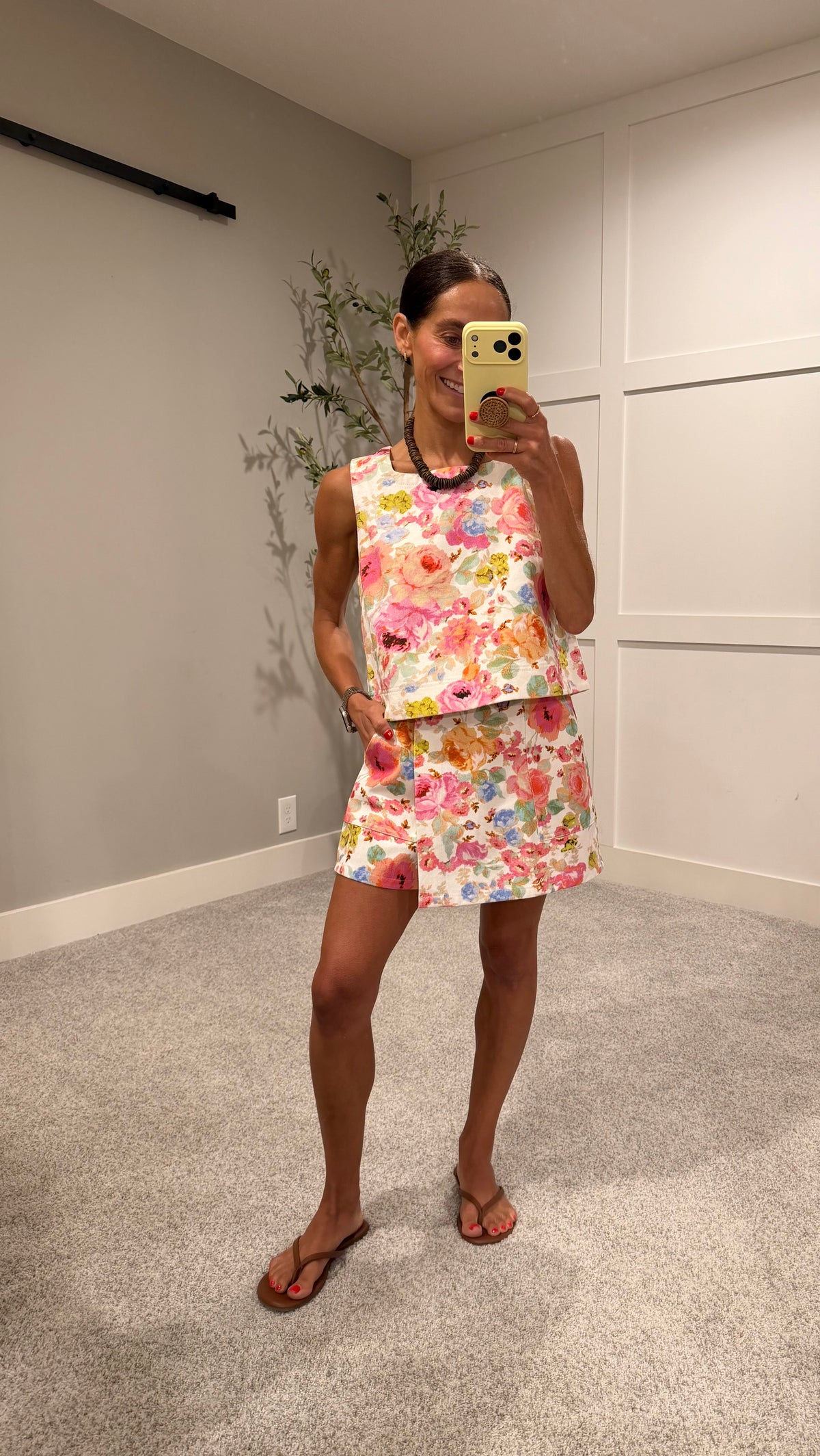 Floral Summer Skort Set