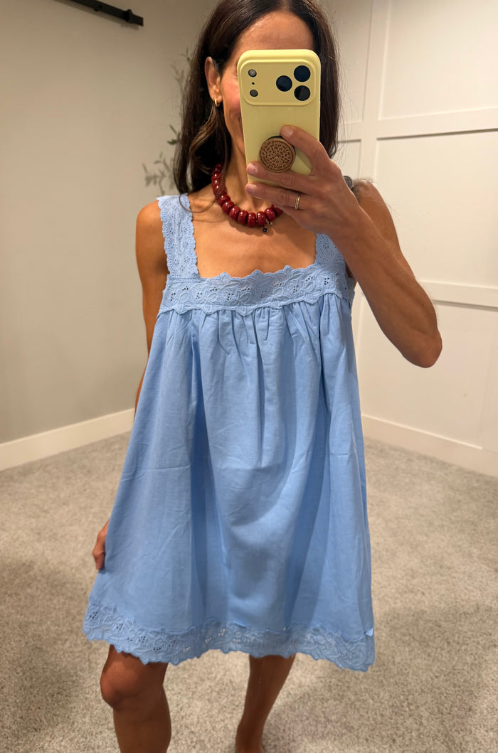 Tidal Floral Dress | Blue