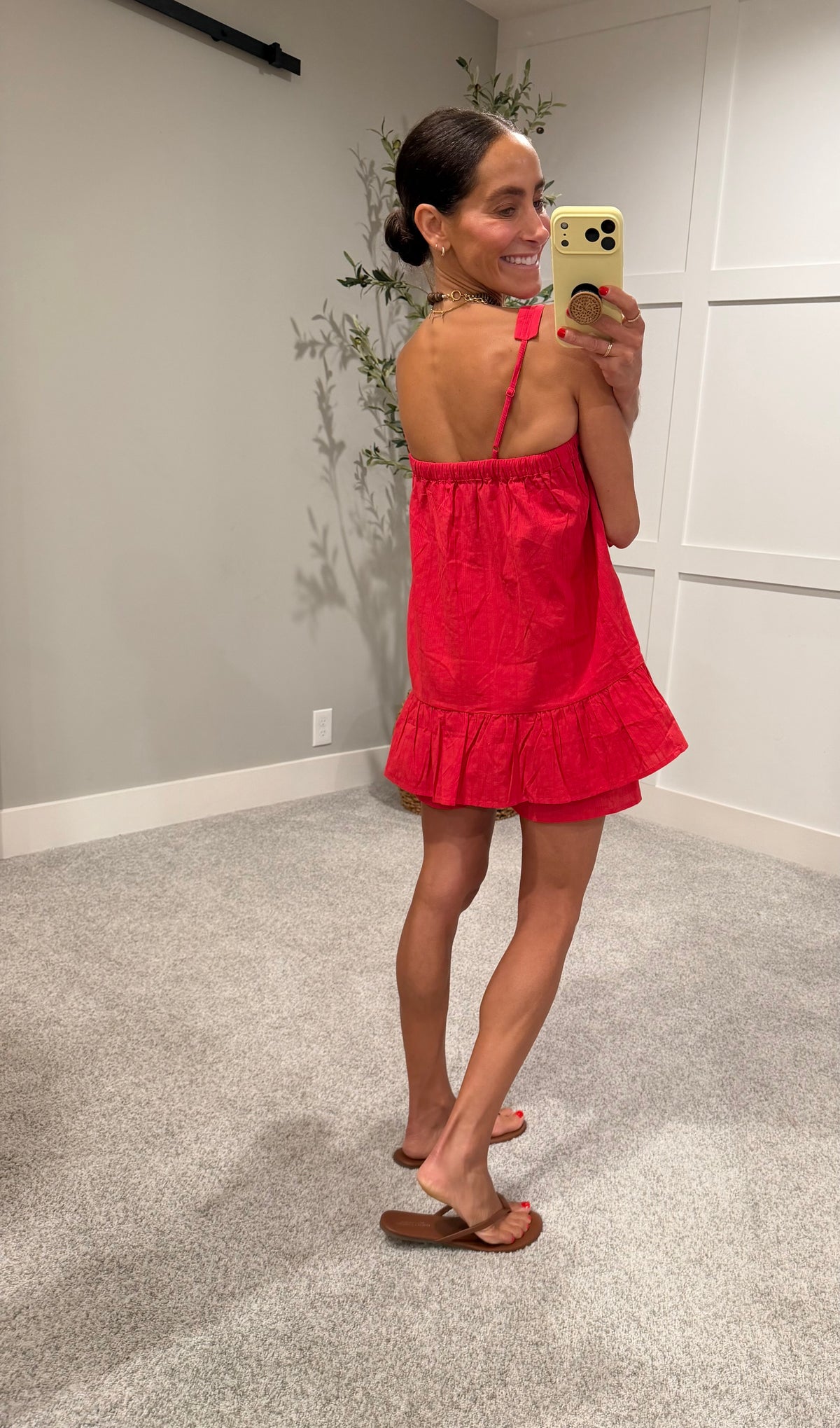 Babydoll Shorts Set | Red