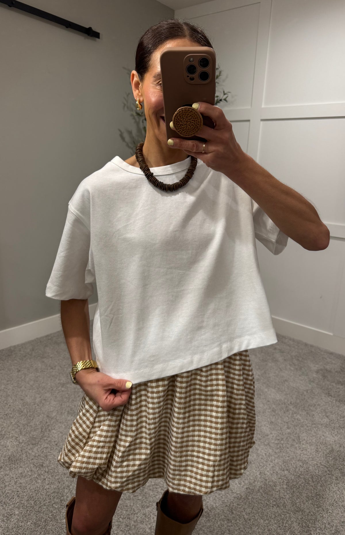 The Linen Top | White