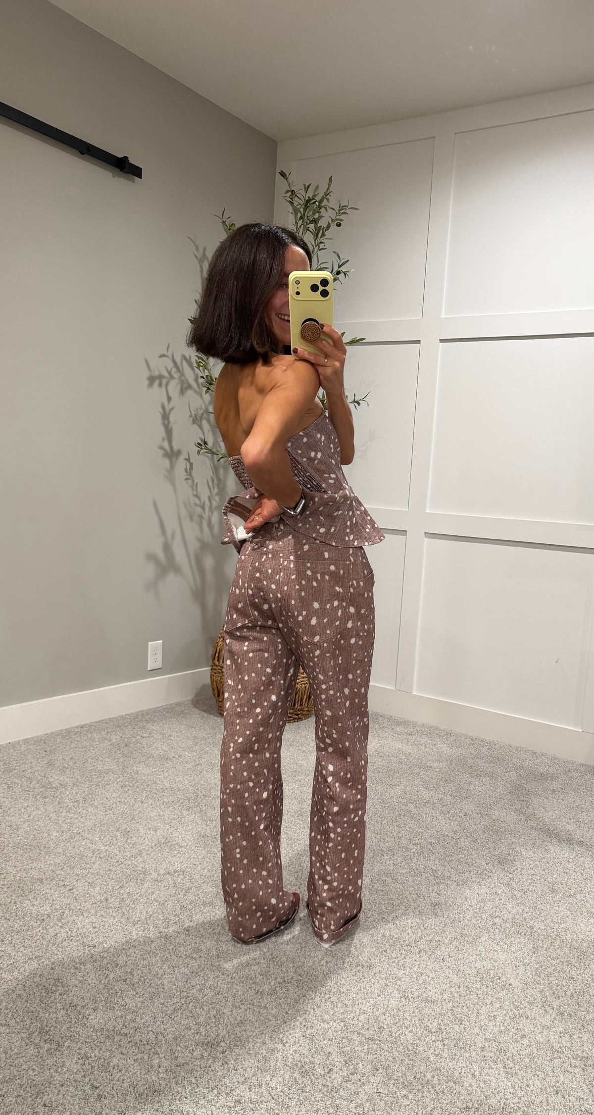 Simone Pants | Fawn Print