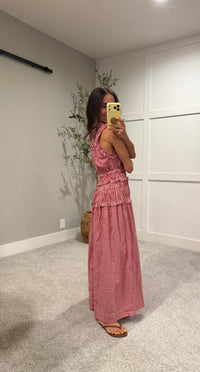 Neily Gingham Maxi | Red