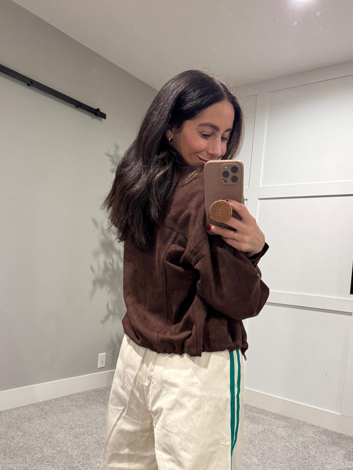 Sasha Suede Jacket | Brown