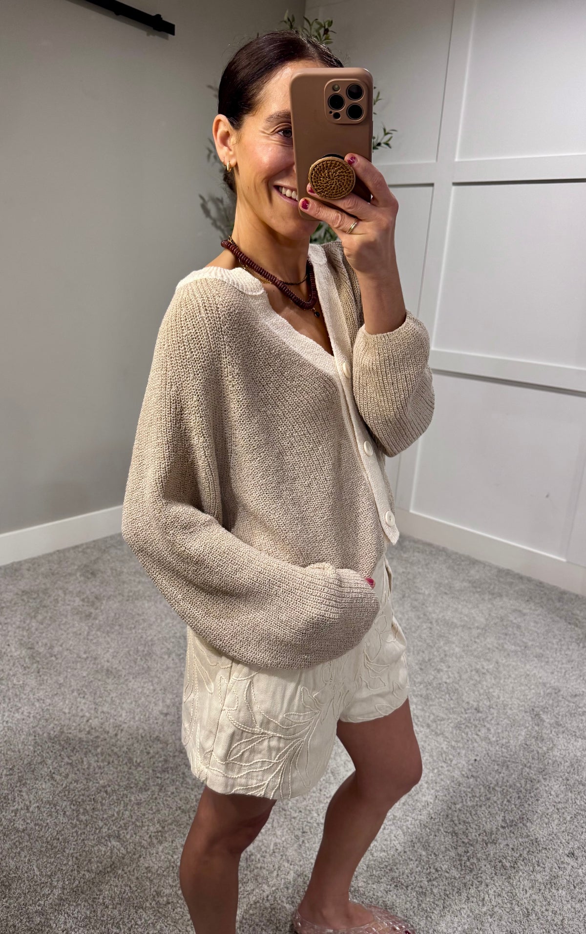 Eze Cardigan Sweater | Cream