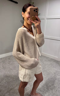 Eze Cardigan Sweater | Cream