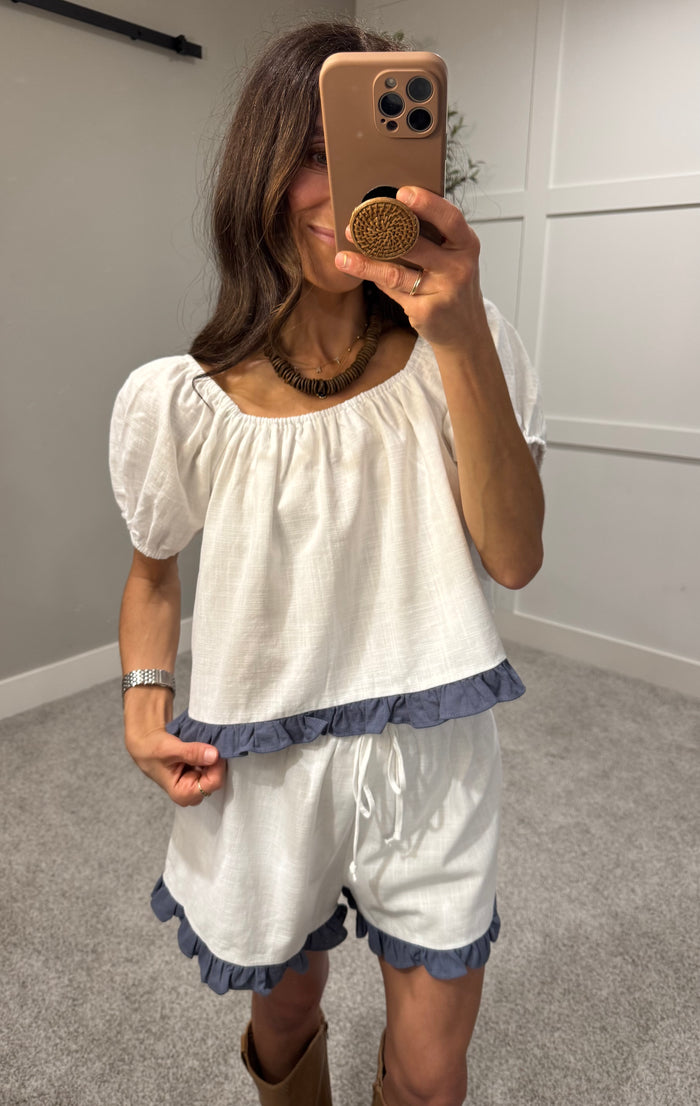 Savannah Set | White/Blue