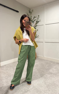 Serena Striped Pant | Green